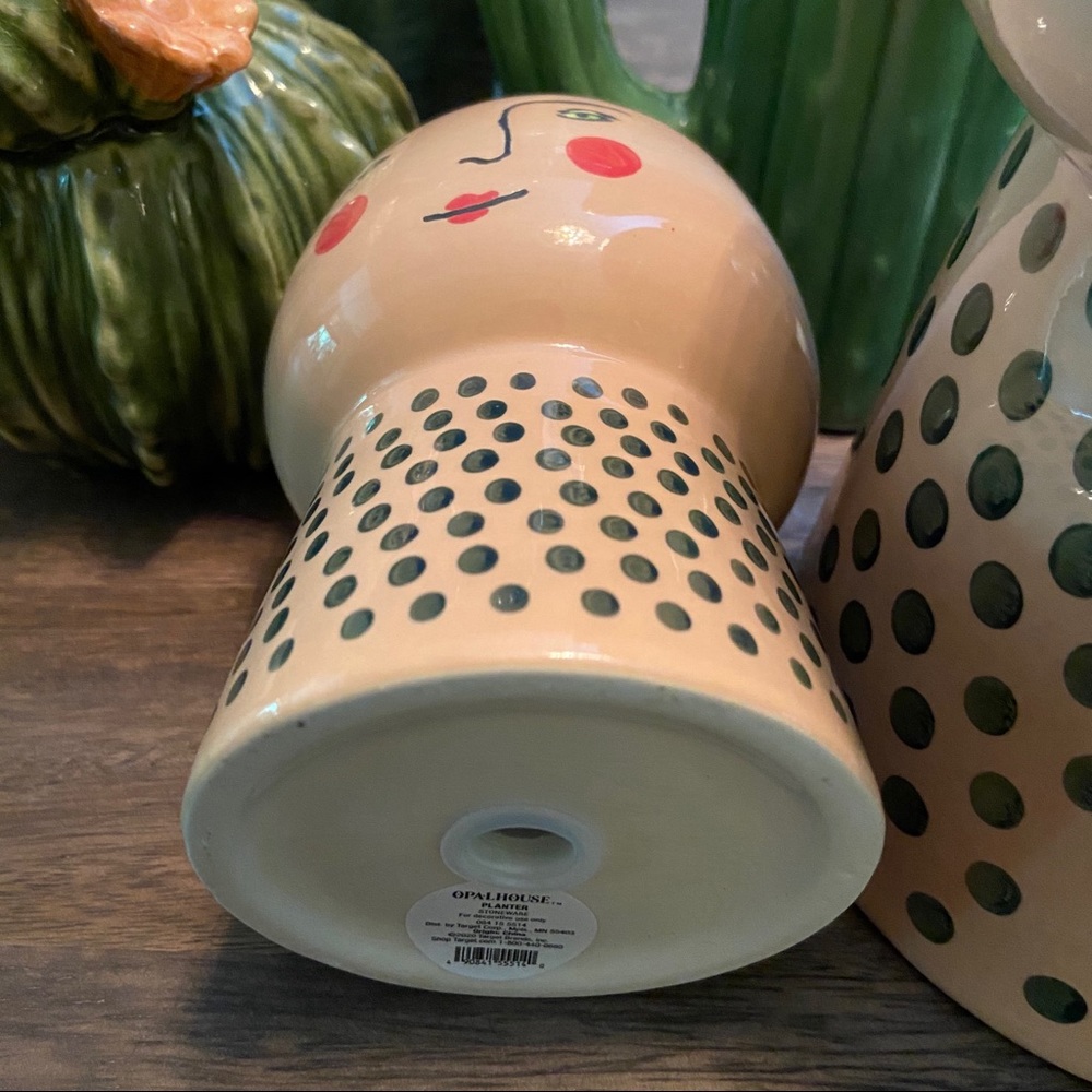 🌿Large Stoneware Family Planter/Vase Blue/White - Picture 8 of 16